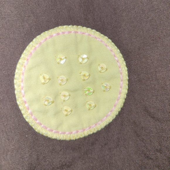 🫖 Vintage Gymboree Tea For Two Brown Twirly Polka Dot Cotton Skirt Girls 9 10 - Picture 4 of 7